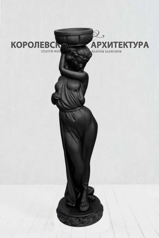 Скульптура афродиты в черном