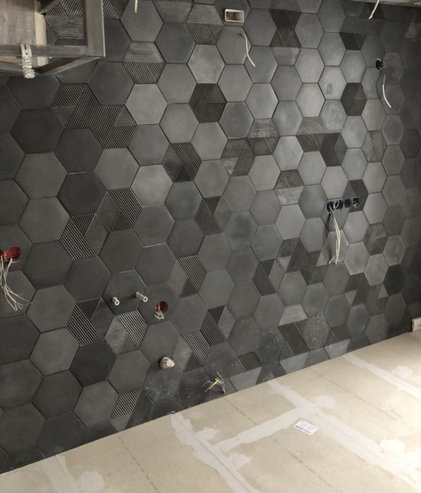 3D плитка из бетона - Гексагон 1 3D плитка из бетона - Гексагон