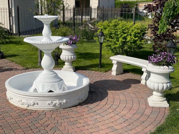 Фонтан Флоренция Аркадиан Белый Фонтан Ø150см 10 fontan florencziya arkadian belyj. 1