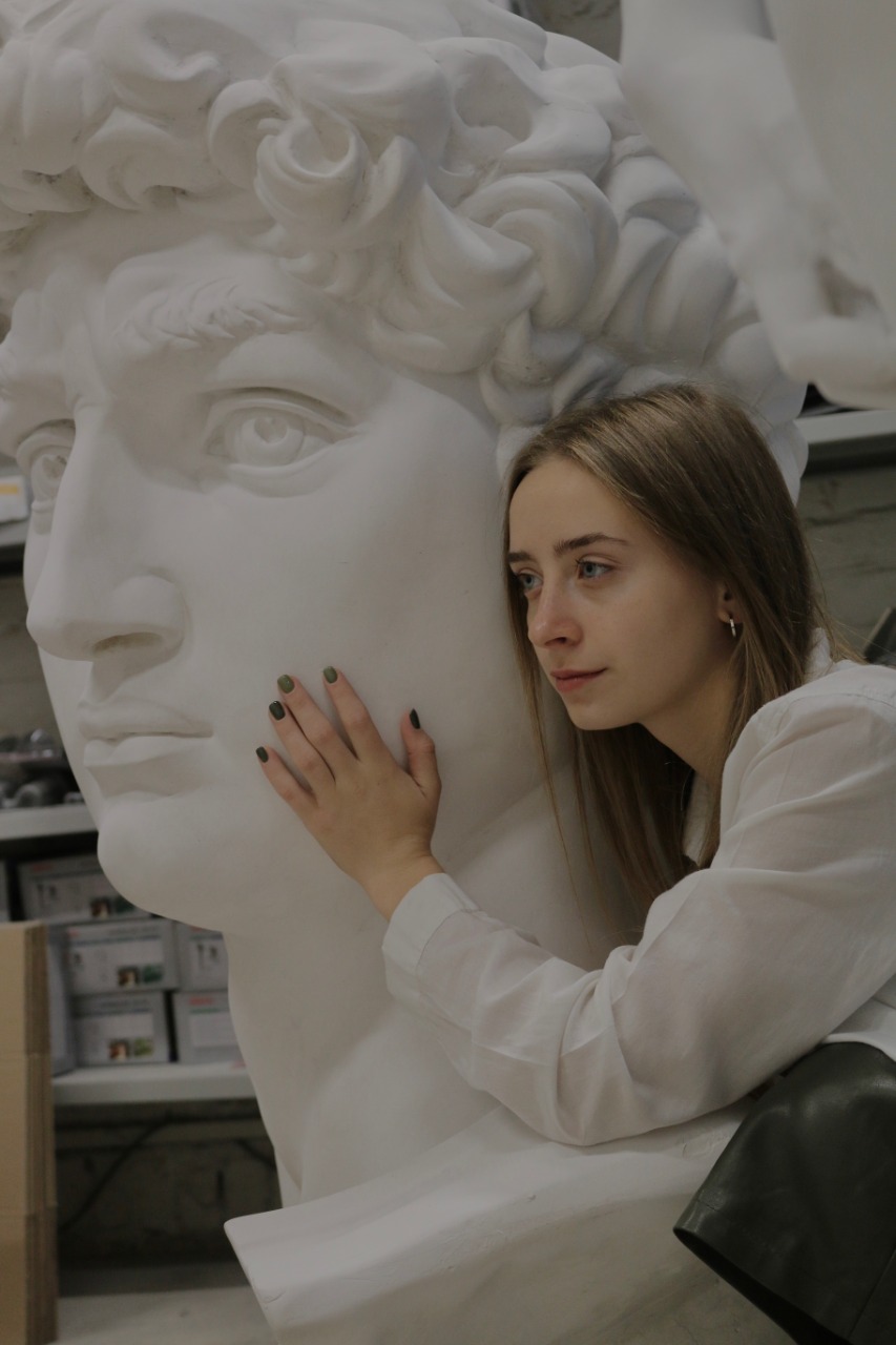 Скульптура голова Давида 2 Скульптура голова Давида — изображение 2