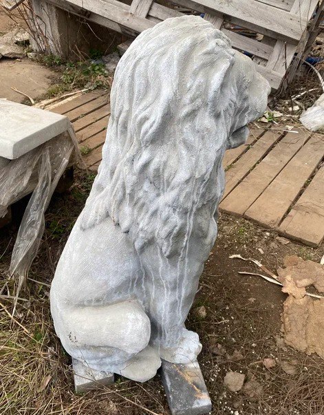 Садовая скульптура - Королевский лев (85см) с уценкой 3 Садовая скульптура - Королевский лев (85см) с уценкой — изображение 3