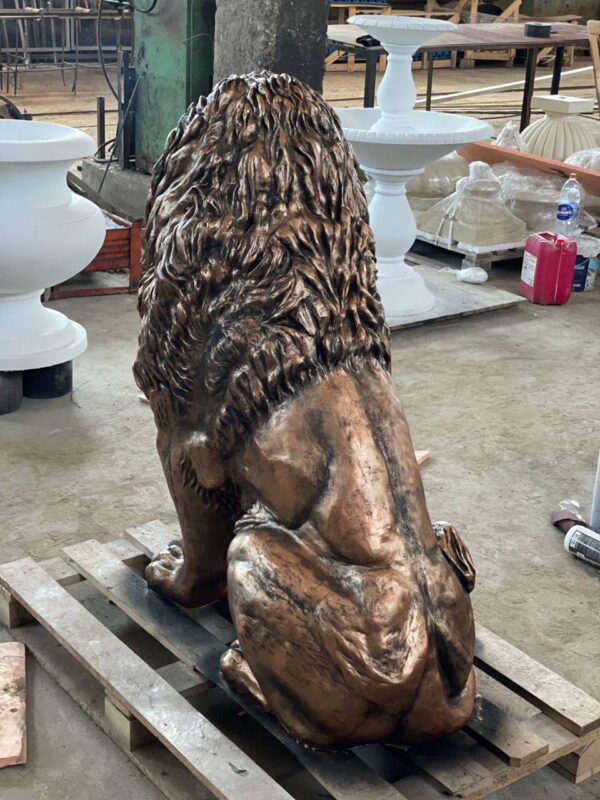 Садовая скульптура — Императорский лев (бронза) 26 sadovaya skulptura — imperatorskij lev. bronza 120sm 1
