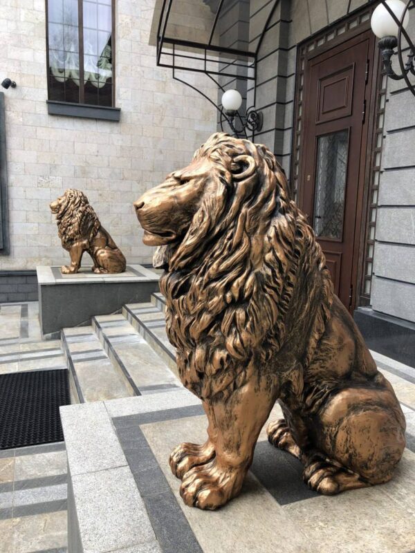 Садовая скульптура — Императорский лев (бронза) 28 sadovaya skulptura — imperatorskij lev. bronza 120sm 3