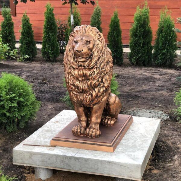 Садовая скульптура — Императорский лев (бронза) 29 sadovaya skulptura — imperatorskij lev. bronza 120sm 4