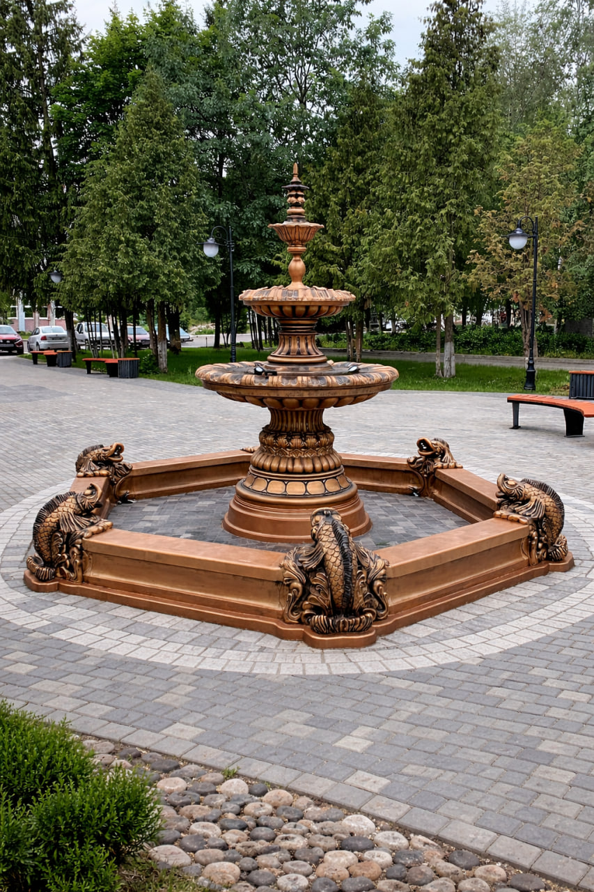 Фонтан Дворцовый классический Ø450 бронзовый 1 Фонтан дворцовый классический