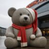 скульптура новогодний мишка